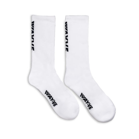 Wayve OG Logo Socks - White